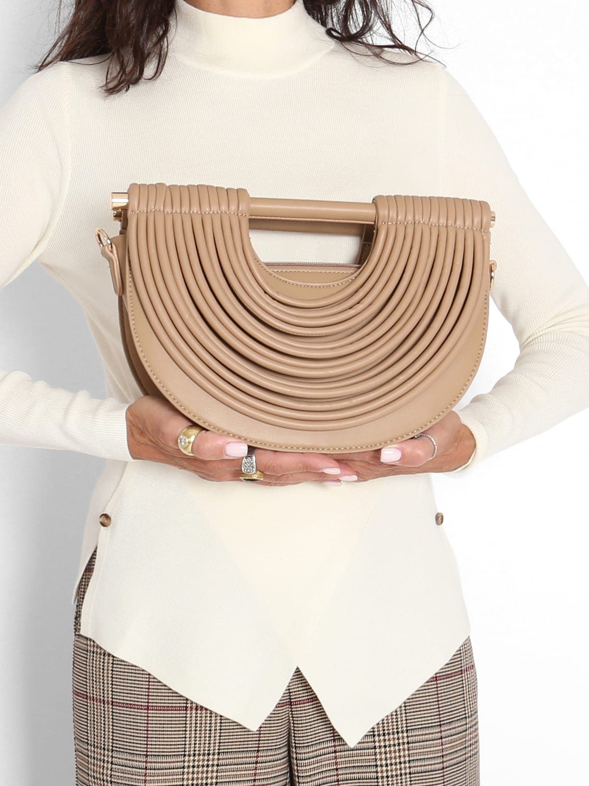 Bolso Tiras Crema — foto 6