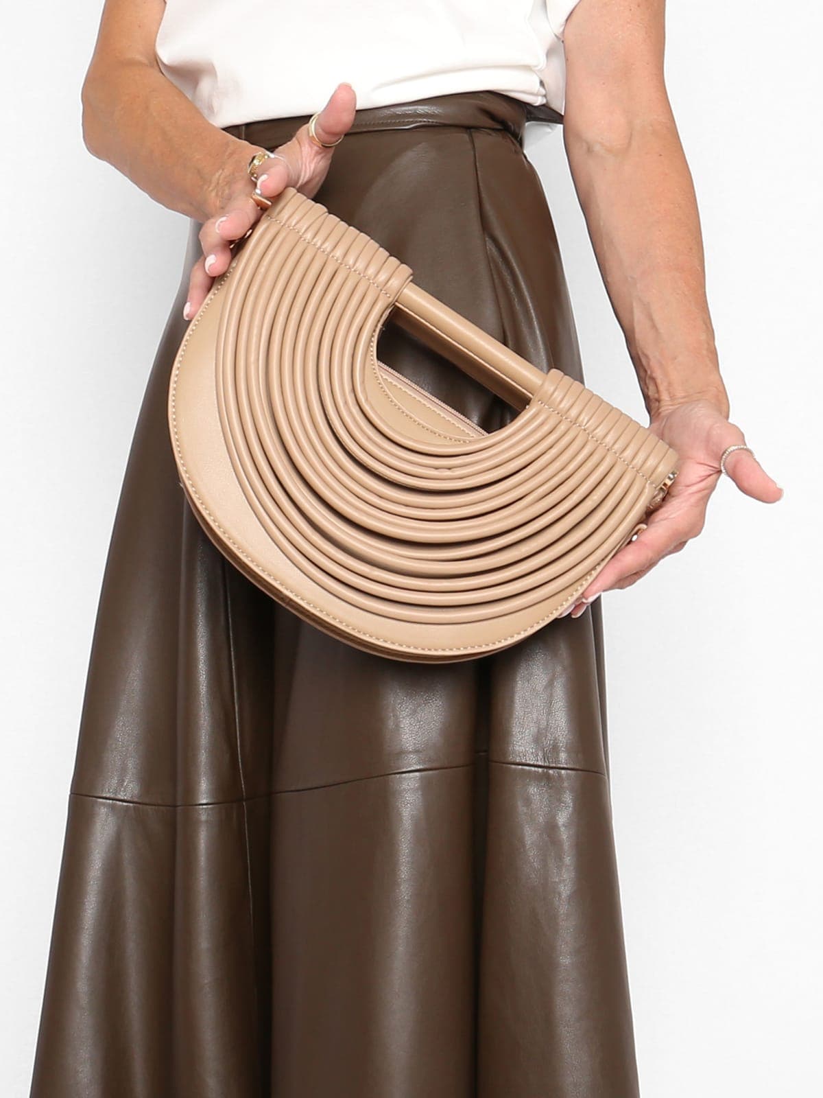 Bolso Tiras Crema — foto 4