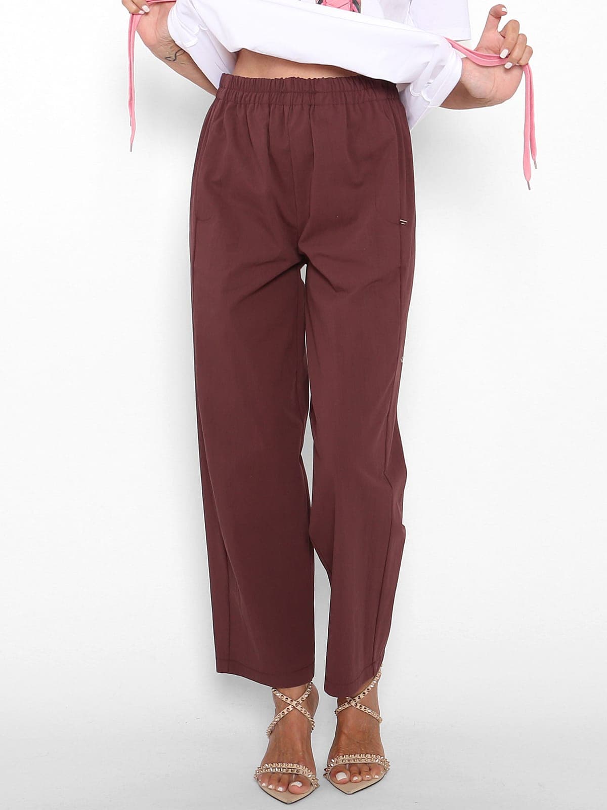 Pantalón Fruncido Uva
