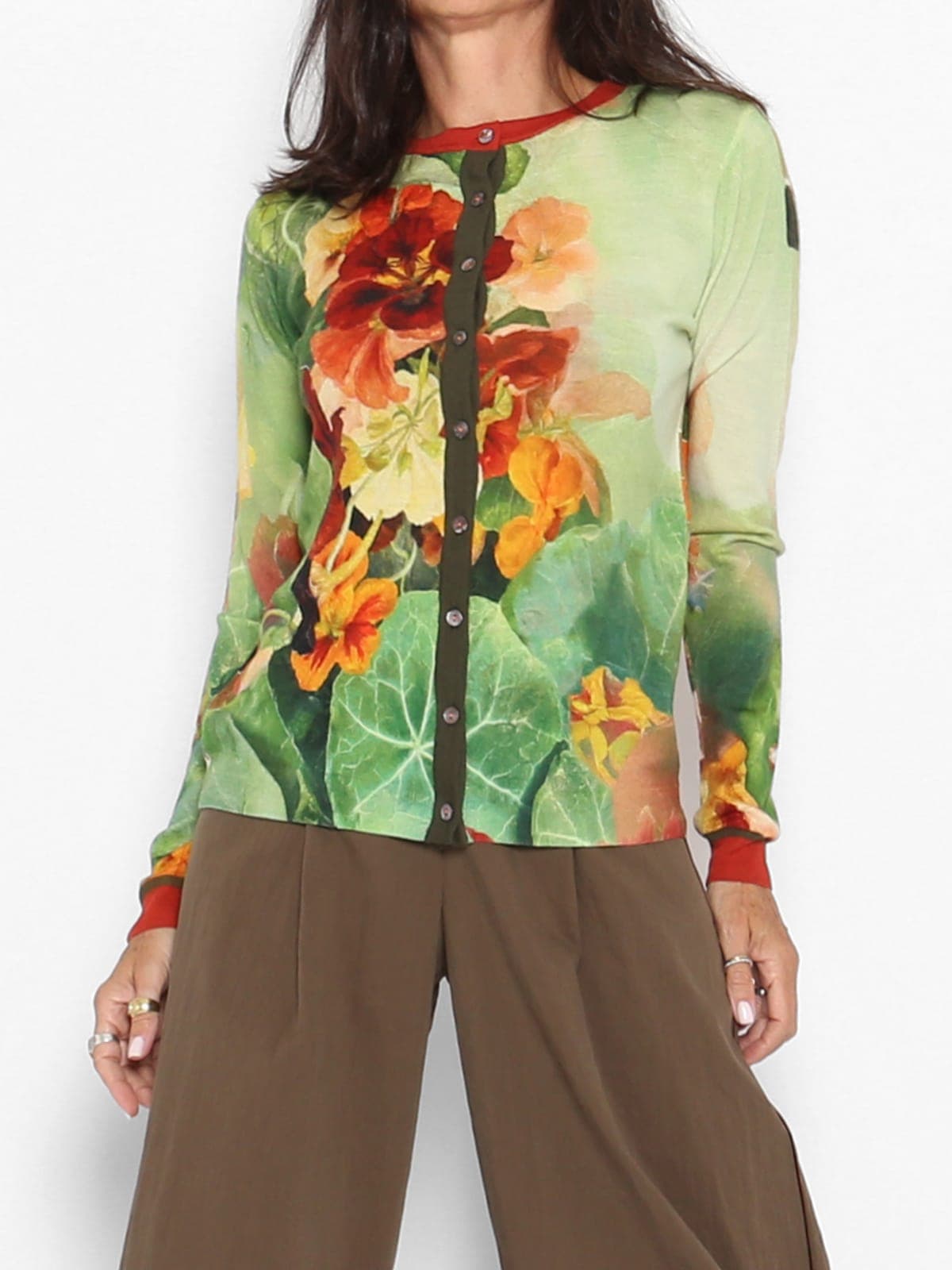 Chaqueta Punto Reversible Estampada
