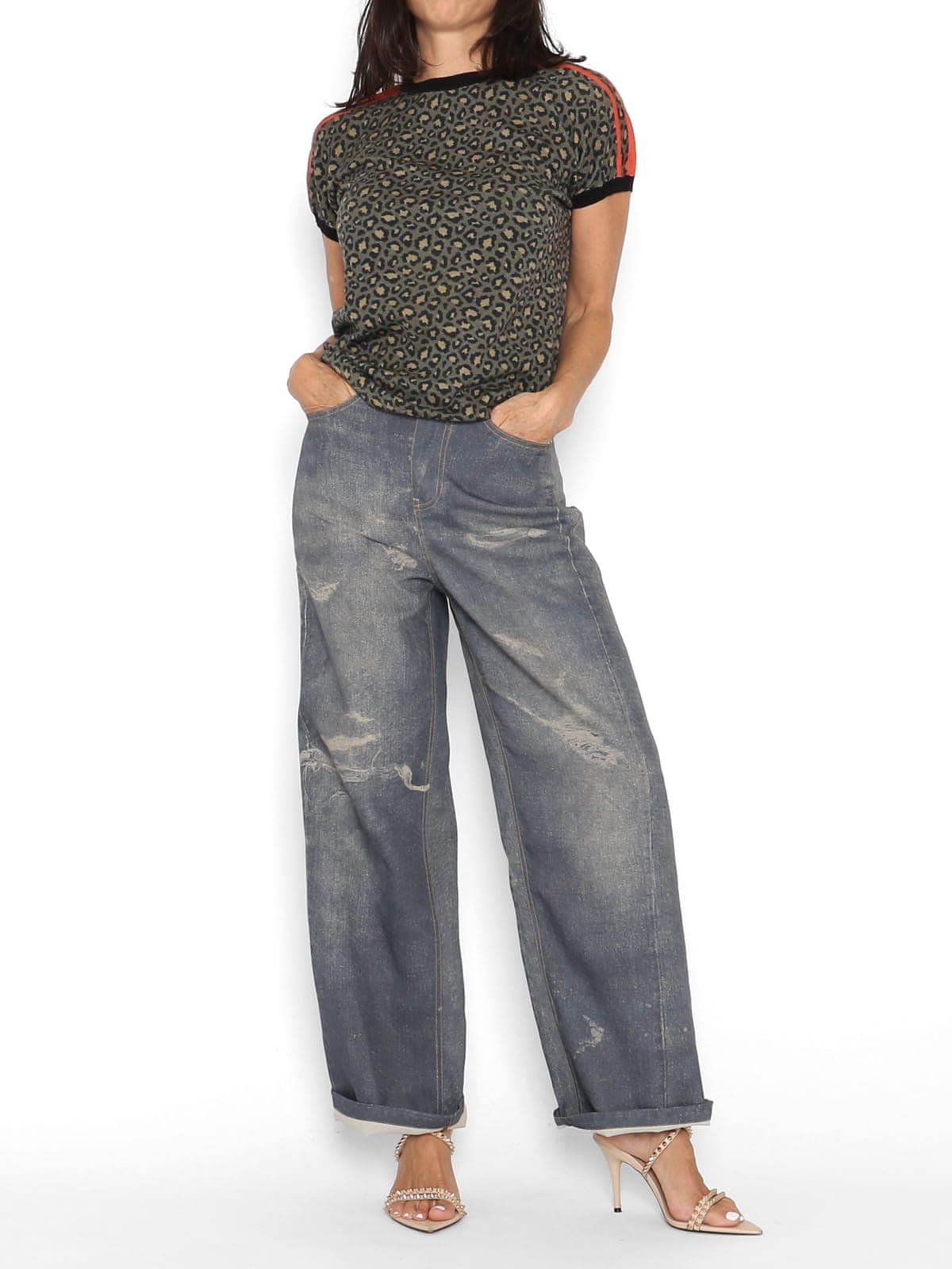 Jersey Punto Reversible Animal Print — foto 5
