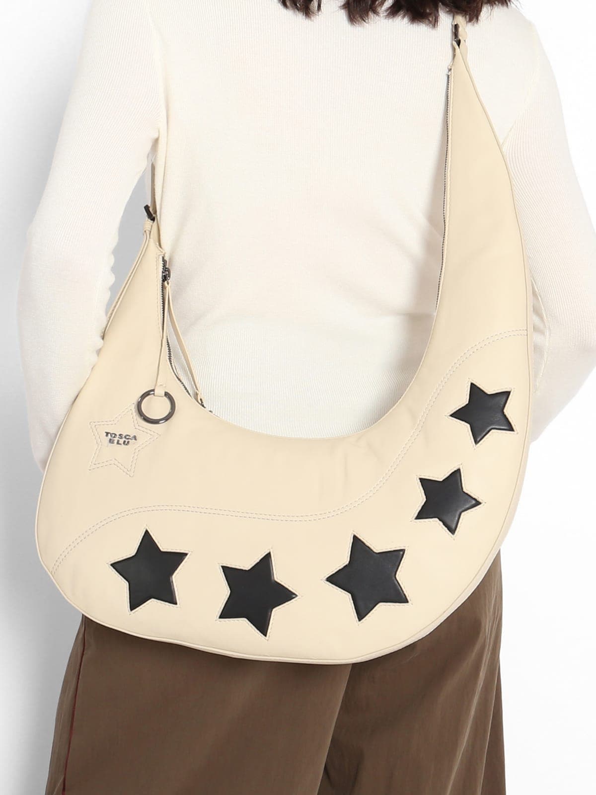 Bolso Piel Bandolera Marfil