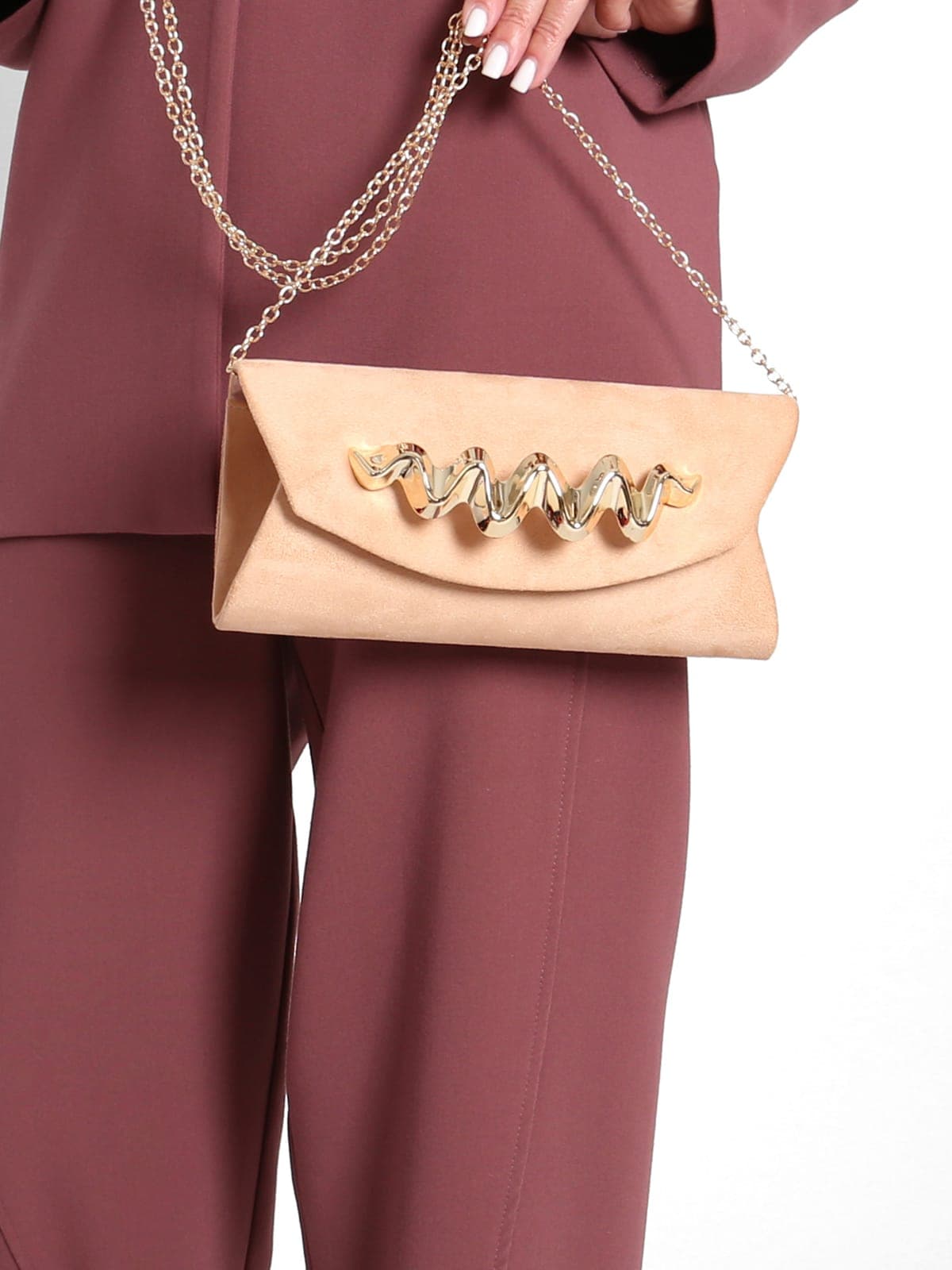 Bolso Terciopelo Nude
