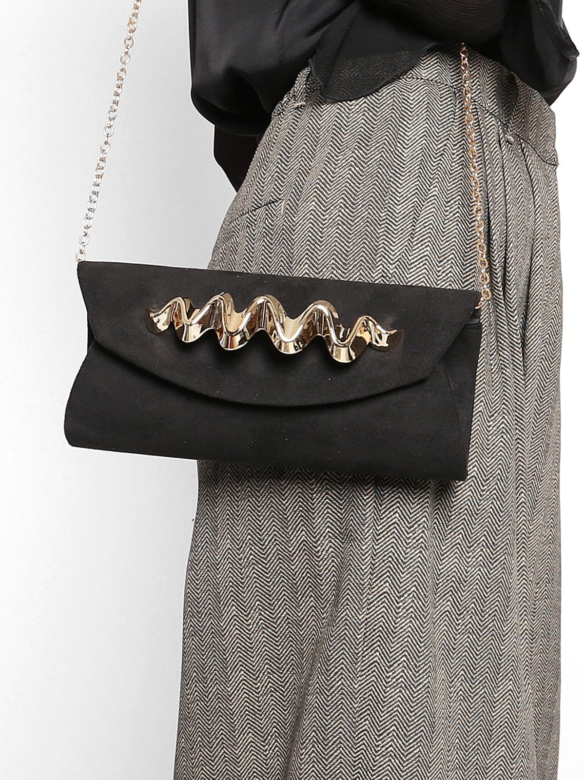 Bolso Terciopelo Negro