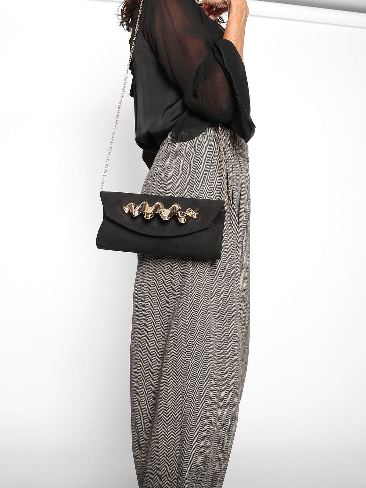 Bolso Terciopelo Negro — foto 2